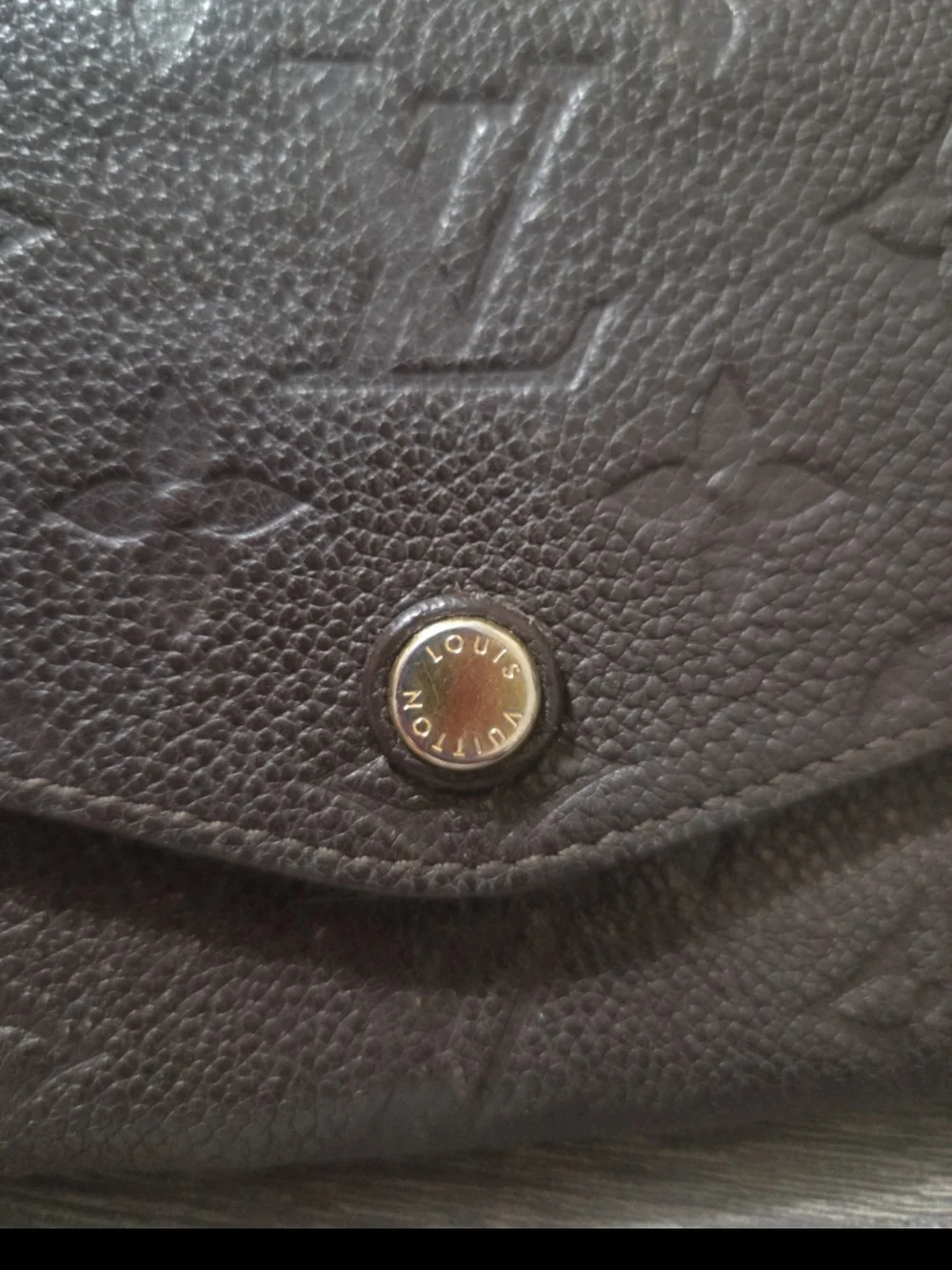 Louis Vuitton Curieuse Empreinte Leather wallet brown